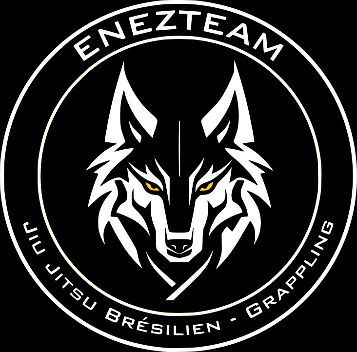 Logo Enez Team — loup aux yeux dorés